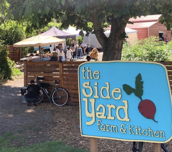 the side yard farm and kitchen